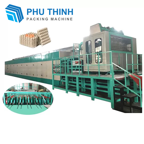 dây chuyền sản xuất khay trứng tái chế